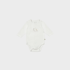 Bibaby Biorganic Penguin Club Bebek Body 56003 Ekru Gri