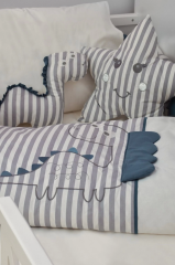 Bibaby Dino Saç Örgü Montessori Uyku Seti 69114 İndigo