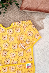 Bear Ve Safari Desenli 2'li Paket Sıvı Geçirmez Unisex Aktivite Ve Mama Önlüğü 6-24 Ay