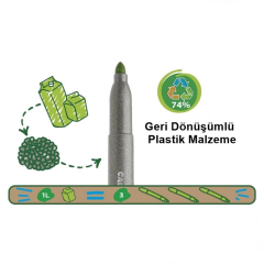 Carioca Eco Family Jumbo Süper Yıkanabilir Keçeli Boya Kalemi 12'Li